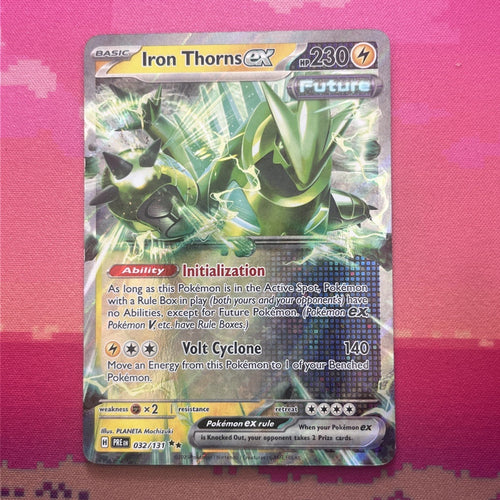Pokemon Card Iron Thorns ex 032/131 Double Rare Prismatic Evolutions NM