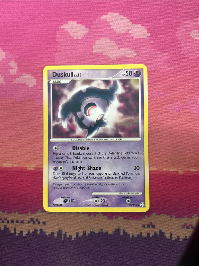 Pokemon Card Duskull Diamond & Pearl Common 80/130 Near Mint