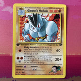 Pokemon Card Giovanni's Machoke Gym Challenge 1st Edition Uncommon 42/132 NM