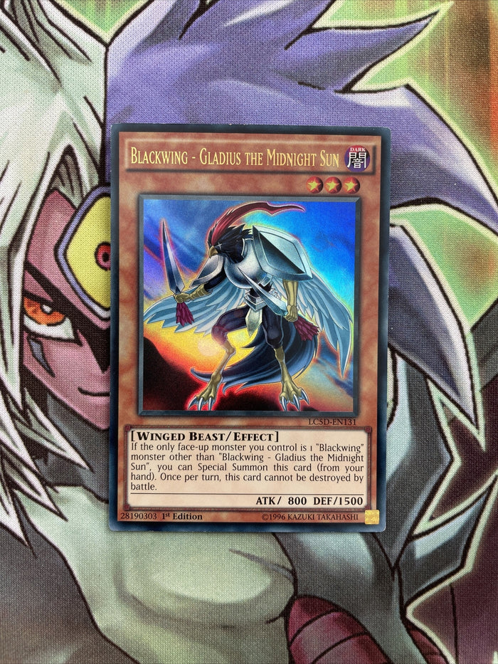 LC5D-EN131 Blackwing - Gladius The Midnight Sun Ultra Rare 1st Ed NM Yugioh Card
