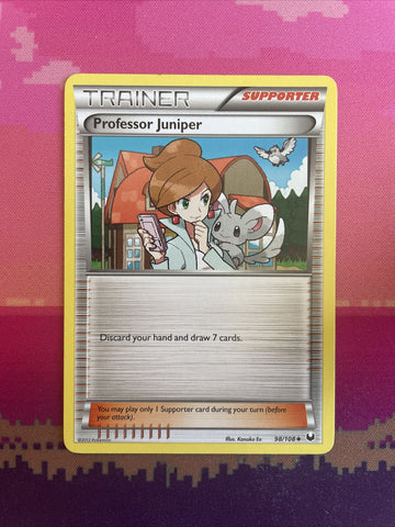 Pokemon Card Professor Juniper Dark Explorers Uncommon 98/108 Near Mint