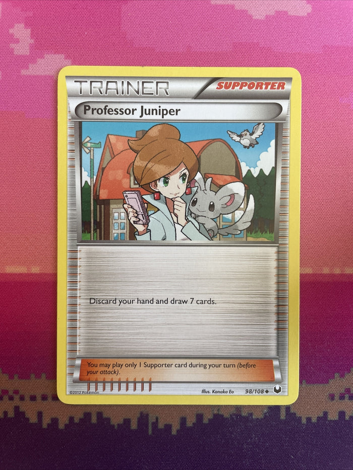 Pokemon Card Professor Juniper Dark Explorers Uncommon 98/108 Near Mint