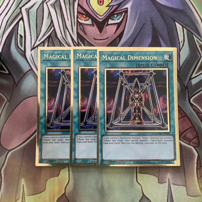 MGED-EN040 x3 Magical Dimension Gold Rare Excellent Condition Yugioh