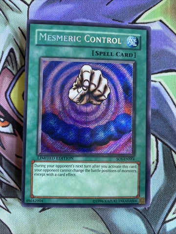 SOI-ENSE4 Mesmeric Control Secret Rare Limited Edition NM Yugioh Card