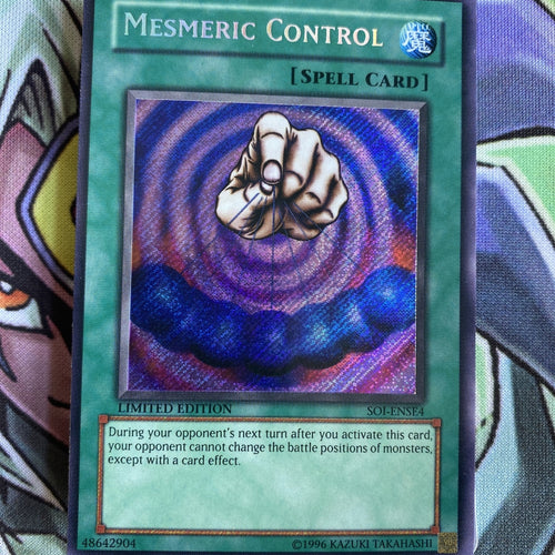 SOI-ENSE4 Mesmeric Control Secret Rare Limited Edition NM Yugioh Card