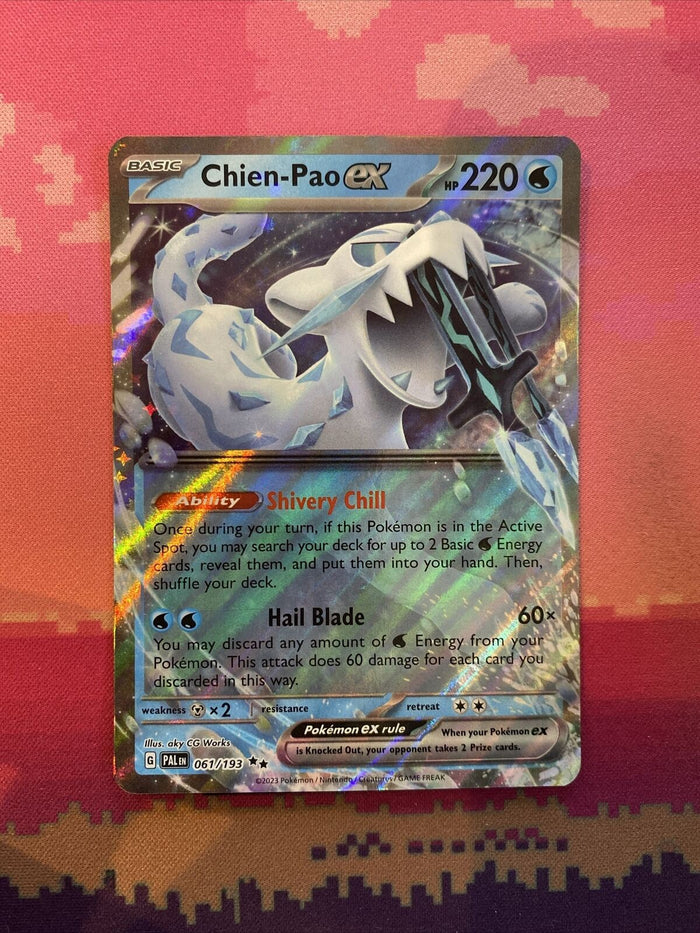 Pokemon Card Chien-Pao ex 061/193 Ultra Rare Paldea Evolved Near Mint