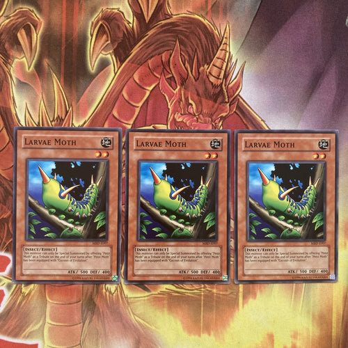 MRD E007 Yugioh | Larvae Moth × 3 | Common
