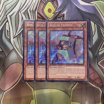 NUMH-EN013 Box Of Friends Secret Rare x3 Excellent Condition Yugioh