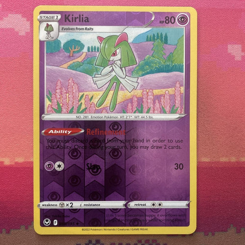 Pokemon Card Kirlia Silver Tempest Reverse Holo Uncommon 068/195 NM