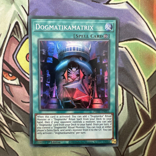 PHHY-EN055 Dogmatikamatrix Super Rare 1st Edition NM Yugioh Card