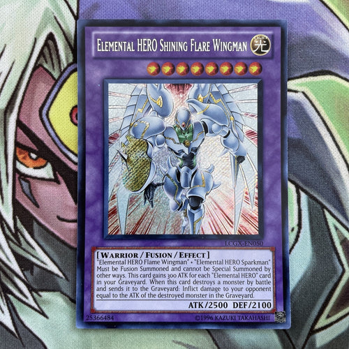 LCGX-EN050 Elemental Hero Shining Flare Wingman Secret UNL Yugioh Card NM