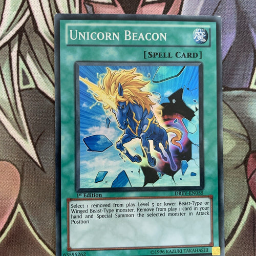 DREV-EN055 Unicorn Beacon Super Rare 1st Edition NM Yugioh Card