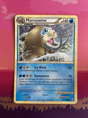 Pokemon Card Mamoswine Triumphant Holo Rare 5/102 Near Mint
