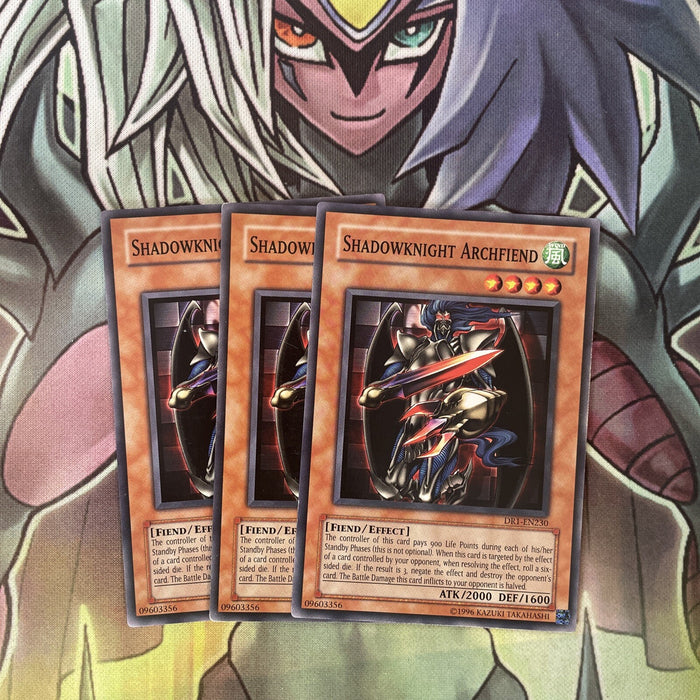 DR1-EN230 x3 Shadowknight Archfiend Common Excellent Condition Yugioh
