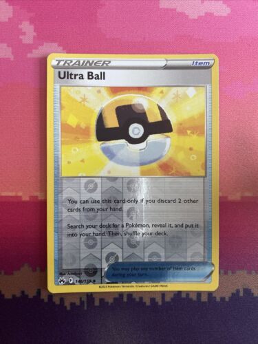 Pokemon Card Ultra Ball Crown Zenith Reverse Holo Uncommon 146/159 NM