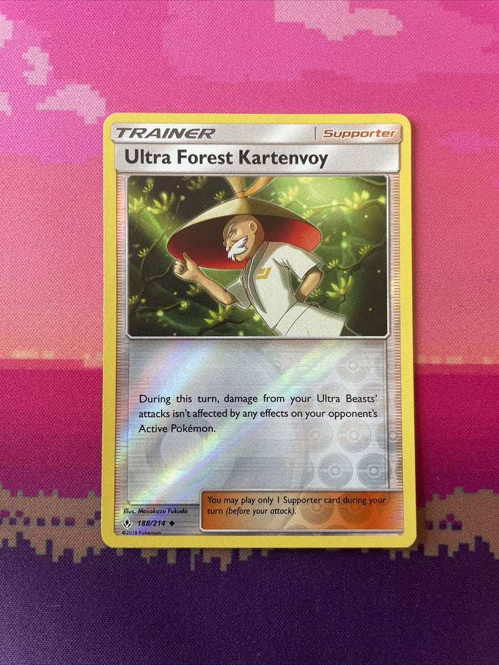 Pokemon Card Ultra Forest Kartenvoy Unbroken Bonds Reverse Holo 188/218 NM