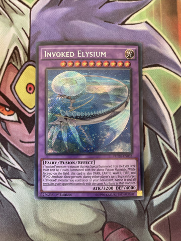 FUEN-EN033 Invoked Elysium Secret Rare 1st Edition NM Yugioh Card