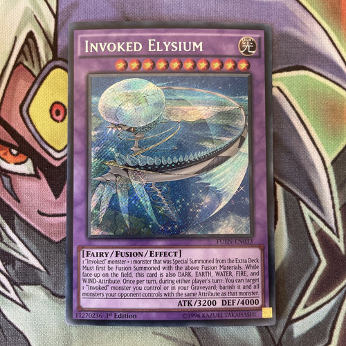 FUEN-EN033 Invoked Elysium Secret Rare 1st Edition NM Yugioh Card