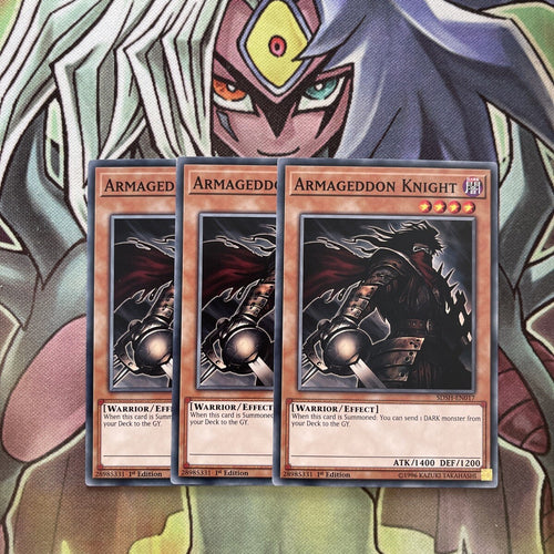 SDSH-EN017 x3 Armageddon Knight Common Excellent Condition Yugioh