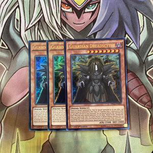 DRL3-EN049 x3 Guardian Dreadscythe Ultra Rare Excellent Condition Yugioh