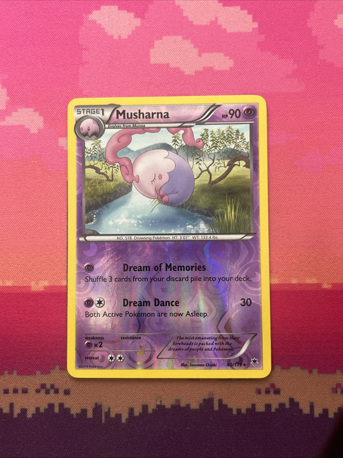Pokemon Card Musharna Phantom Forces Reverse Holo 40/119 Near Mint