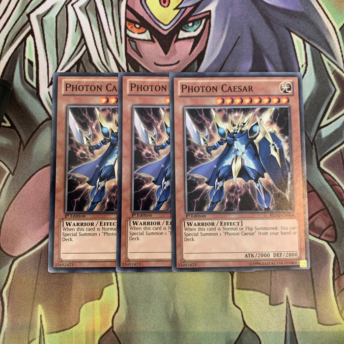 REDU-EN004 x3 Photon Caesar Common Excellent Condition Yugioh