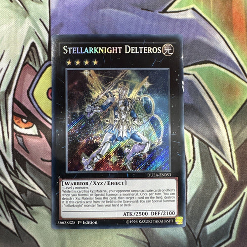DUEA-EN053 Stellarknight Delteros Secret Rare 1st Edition NM Yugioh Card