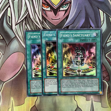 DPKB-EN035 x3 Fiend's Sanctuary Super Rare Excellent Condition Yugioh
