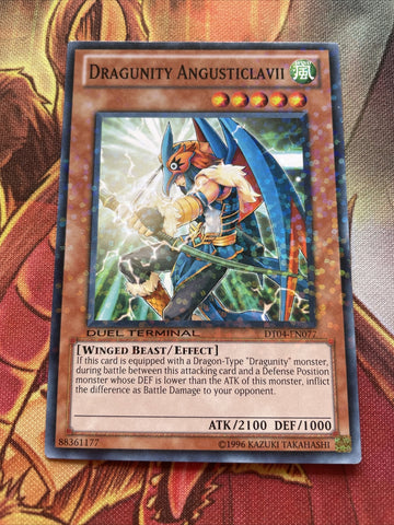 DT04-EN077 YuGiOh DRAGUNITY ANGUSTICLAVII - DULE TERMINAL Parallel Rare M/NM