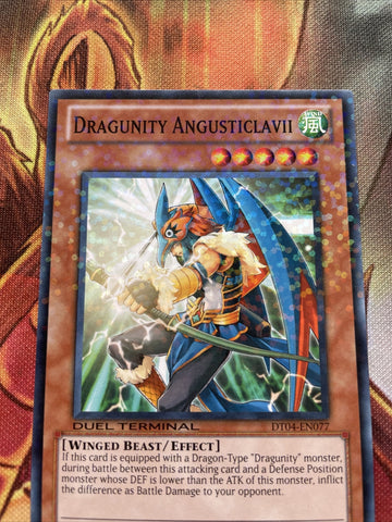 DT04-EN077 YuGiOh DRAGUNITY ANGUSTICLAVII - DULE TERMINAL Parallel Rare M/NM (back)