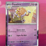 Pokemon Card Espathra + Spidops Cosmo Holo Black Star 009/010 NM