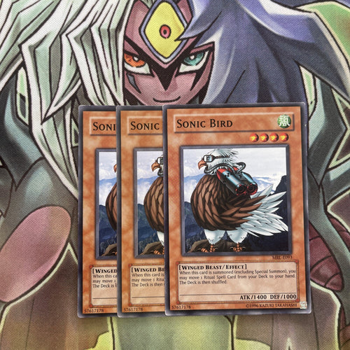 MRL-E093 x3 Sonic Bird Common Excellent Conditon Yugioh