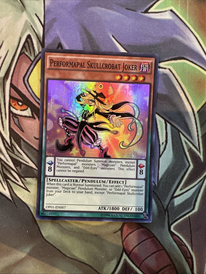 OP01-EN007 Performapal Skullcrobat Joker Super Rare Unl Edition NM Yugioh Card