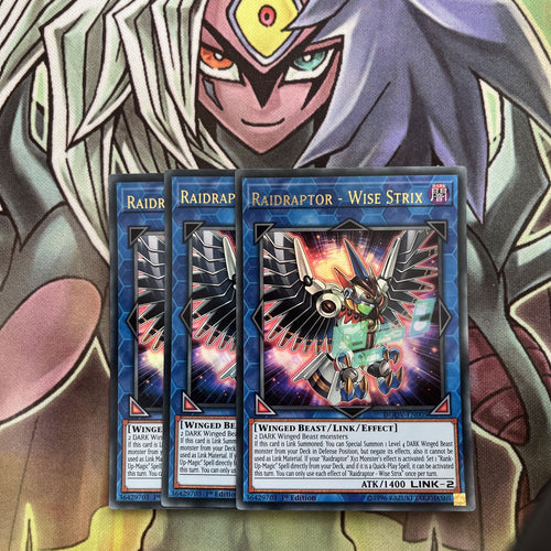 DUOV-EN005 x3 Raidraptor - Wise Strix Ultra Rare Excellent Condition Yugioh