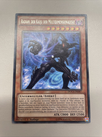 DOCS-EN087 Raidian, The Multidimensional Kaiju Rare 1st Edition LP Yugioh Card
