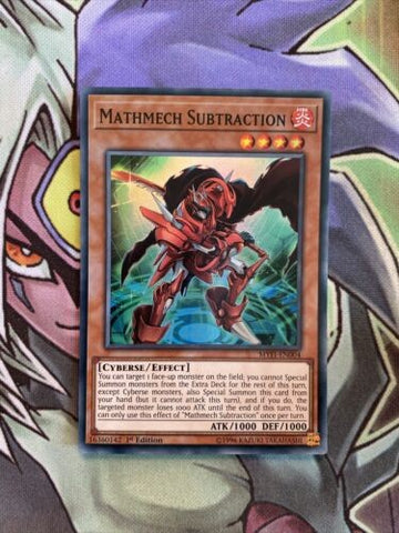 MYFI-EN004 Mathmech Subtraction Super Rare 1st Edition NM Yugioh Card