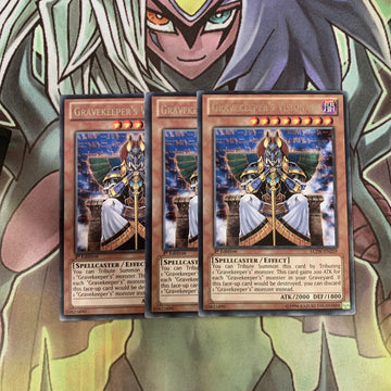 LCJW-EN259 x3 Gravekeeper's Visionary Rare Excellent Condition Yugioh