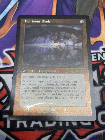 Foil Heirloom Blade Retro - NM - Promo MTG Magic the Gathering