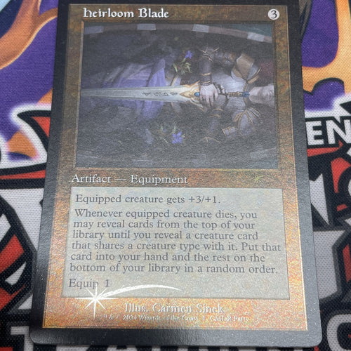 Foil Heirloom Blade Retro - NM - Promo MTG Magic the Gathering
