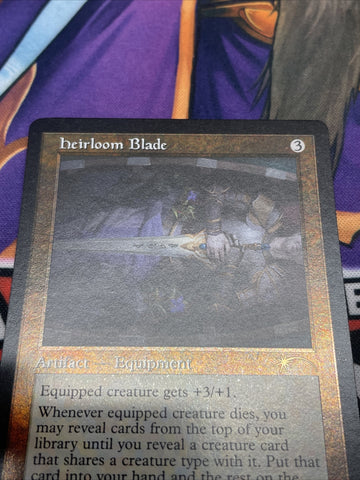 Foil Heirloom Blade Retro - NM - Promo MTG Magic the Gathering (back)
