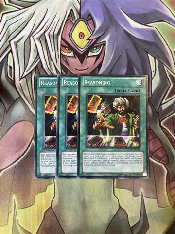 SDDC-EN031 x3 Reasoning Common Excellent Condition Yugioh