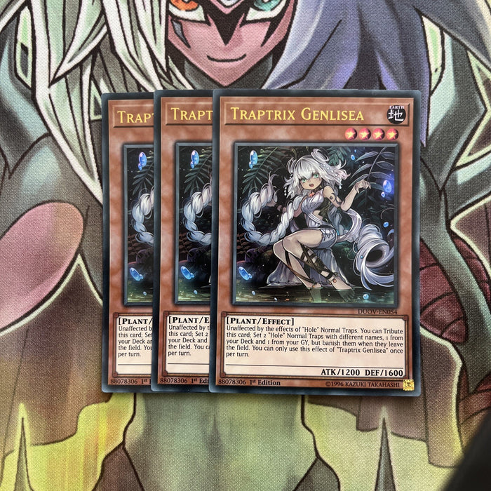 DUOV-EN054 x3 Traptrix Genlisea Ultra Rare Excellent Condition Yugioh
