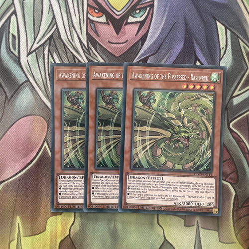 DLCS-EN144 x3 Awakening of the Possessed - Rasenryu Secret Excellent Yugioh
