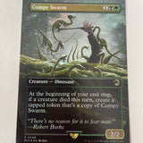 Compy Swarm Foil Borderless - Jurassic Park Excellent Magic MTG