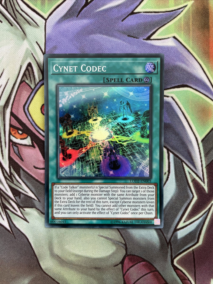 LOD2-EN003 Cynet Codec Super Rare Unl Edition NM Yugioh Card