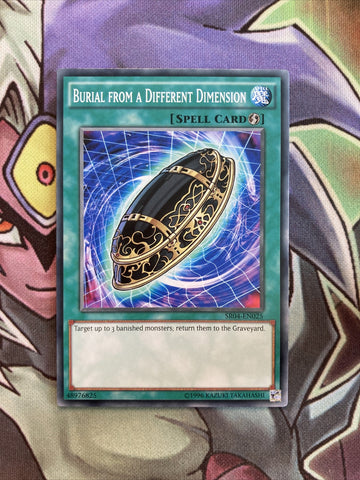 SR07-EN032 Burial From A Different Dimension Common Varying Editions NM Yugioh