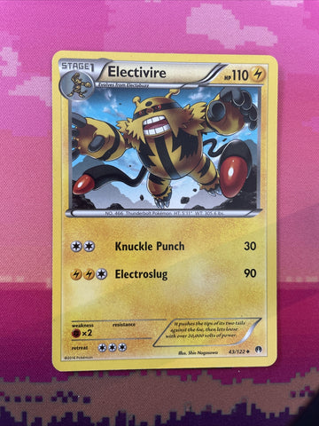 Pokemon Card Electivire Breakpoint Uncommon 43/122 Near Mint