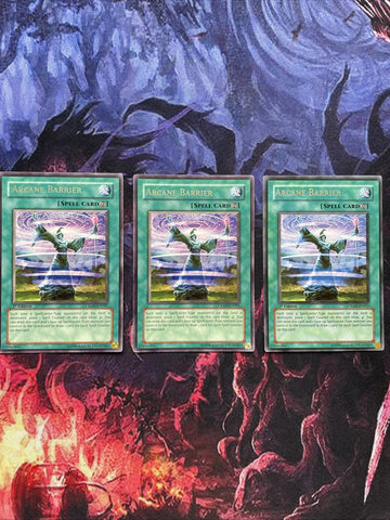 CRMS-EN061 x3 Arcane Barrier Silver Rare Yugioh Card 1st Edition