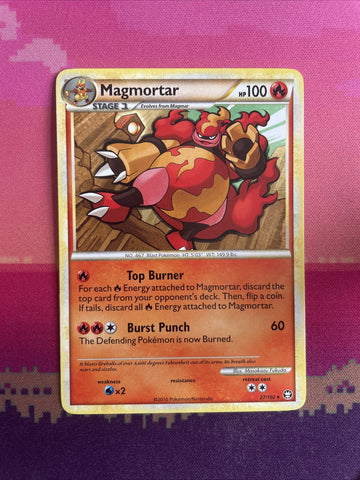 Pokemon Card Magmortar Triumphant Rare 27/102 Near Mint