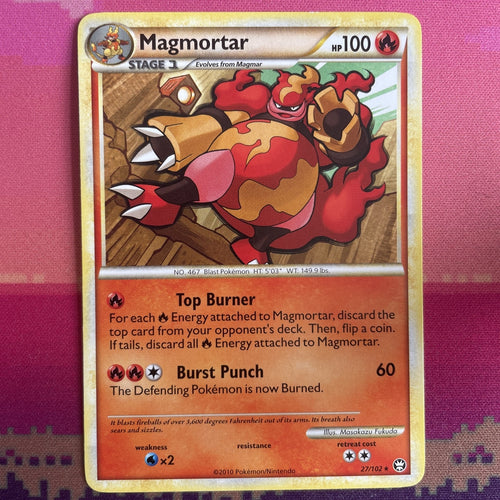 Pokemon Card Magmortar Triumphant Rare 27/102 Near Mint